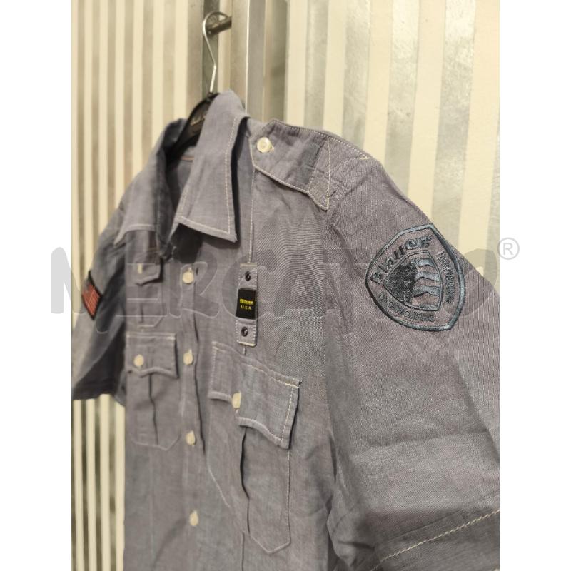CAMICIA UOMO BLAUER INDACO LATO BANDIERA AMERICANA | Mercatino dell'Usato Campobasso 4