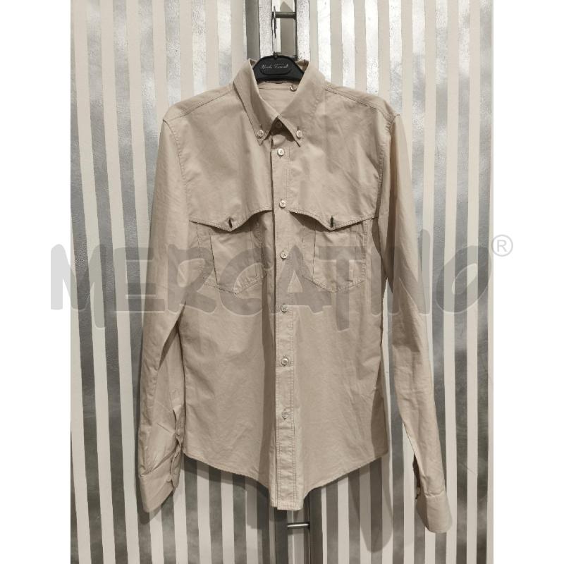 CAMICIA UOMO BOTTEGA VENETA BEIGE TASCHINI | Mercatino dell'Usato Campobasso 1