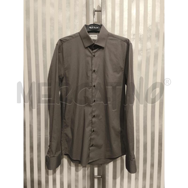 CAMICIA UOMO CALVIN KLEIN GRIGIA CK | Mercatino dell'Usato Campobasso 1