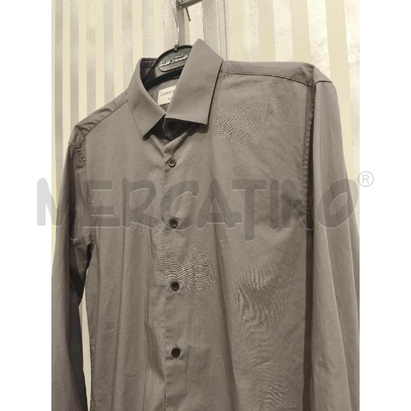 CAMICIA UOMO CALVIN KLEIN GRIGIA CK | Mercatino dell'Usato Campobasso 4
