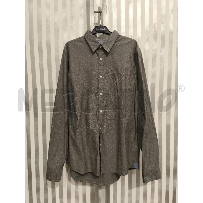 CAMICIA UOMO CALVIN KLEIN GRIGIA PUNTINI BIANCHI | Mercatino dell'Usato Campobasso 1