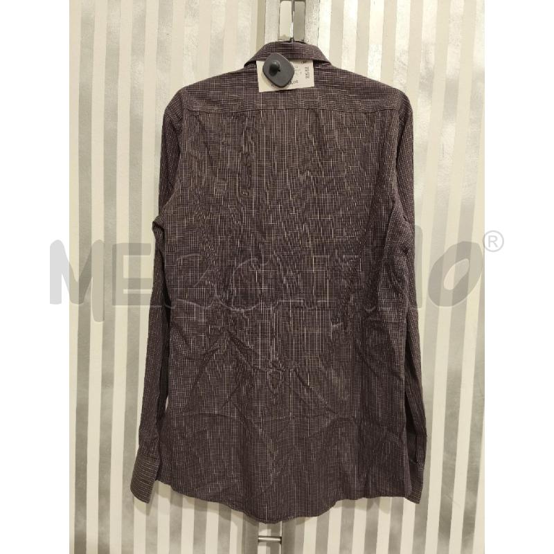 CAMICIA UOMO CALVIN KLEIN MARRONI RETICOLO BIANCO GIALLO | Mercatino dell'Usato Campobasso 5