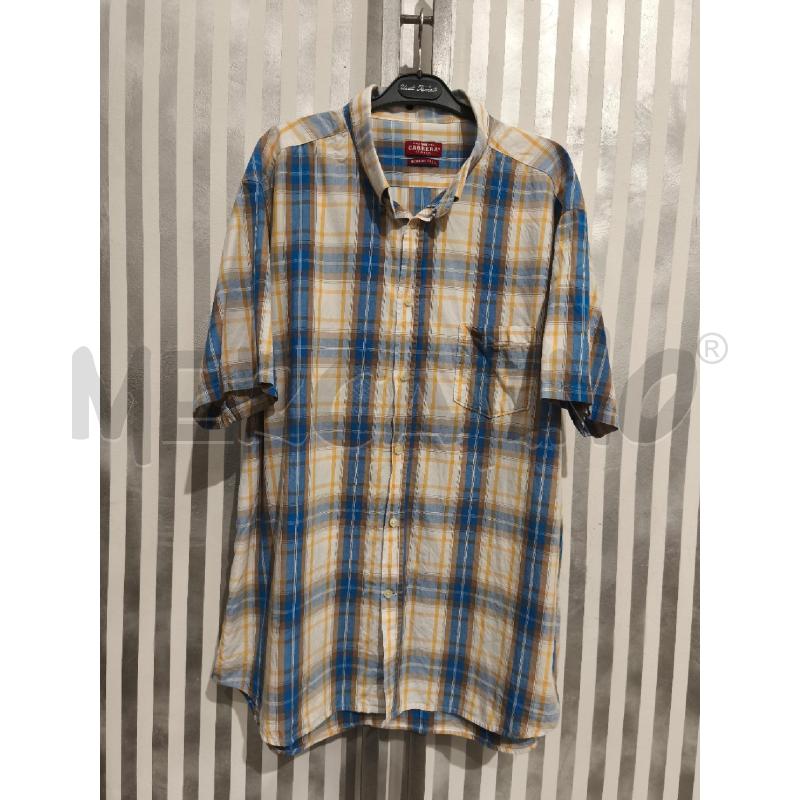 CAMICIA UOMO CARRRA QUADRI ARANCIO E BLU | Mercatino dell'Usato Campobasso 1