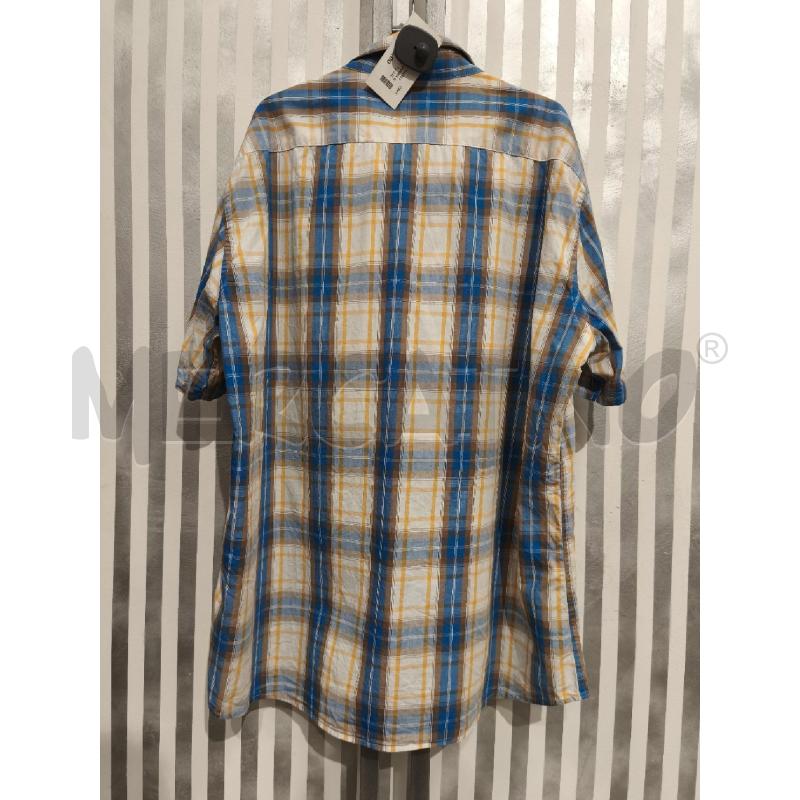 CAMICIA UOMO CARRRA QUADRI ARANCIO E BLU | Mercatino dell'Usato Campobasso 4
