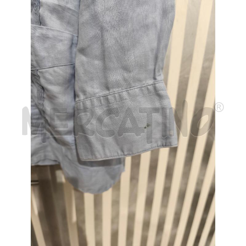 CAMICIA UOMO CHRISTIAN DIOR 100 LINO CELESTE | Mercatino dell'Usato Campobasso 4