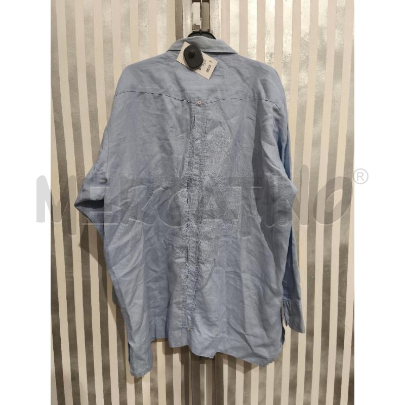 CAMICIA UOMO CHRISTIAN DIOR 100 LINO CELESTE | Mercatino dell'Usato Campobasso 5