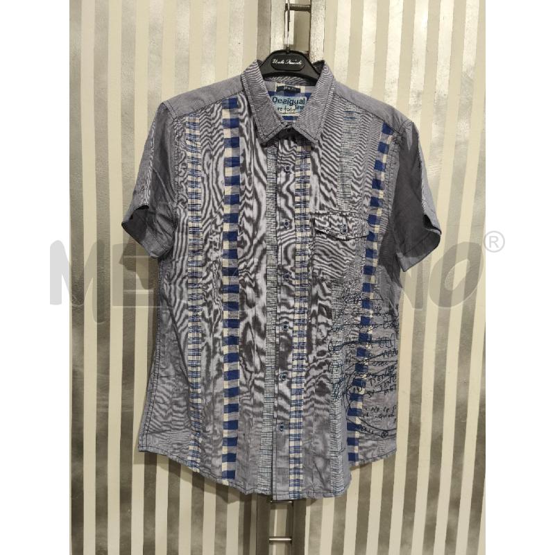 CAMICIA UOMO DESIGUAL GRIGIO AZZURRA  | Mercatino dell'Usato Campobasso 1