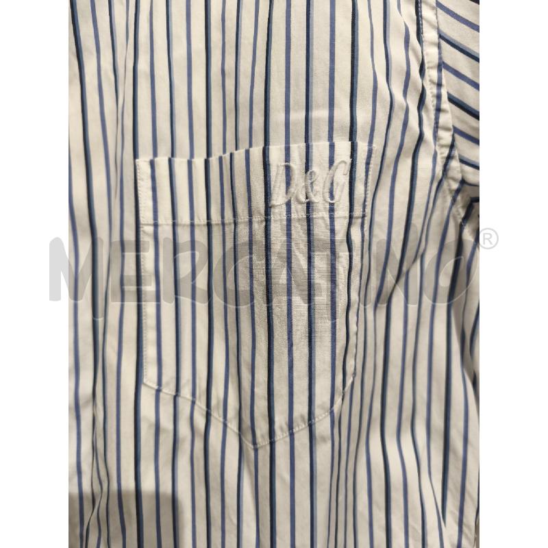 CAMICIA UOMO DOLCE E GABBANA BIANCA RIGHE INDACO BLU | Mercatino dell'Usato Campobasso 3