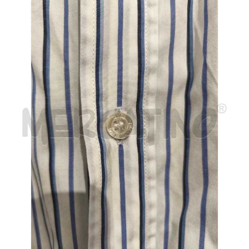CAMICIA UOMO DOLCE E GABBANA BIANCA RIGHE INDACO BLU | Mercatino dell'Usato Campobasso 4