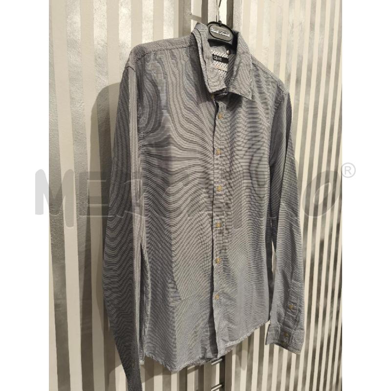 CAMICIA UOMO GAUDÌ RIGHE BIANCHE BLU | Mercatino dell'Usato Campobasso 2