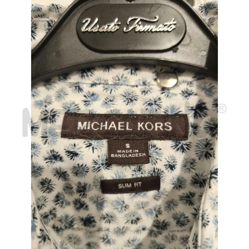 CAMICIA UOMO MICHAEL KORS BIANCA SOFFIONI CELESTIBLU | Mercatino dell'Usato Campobasso 2