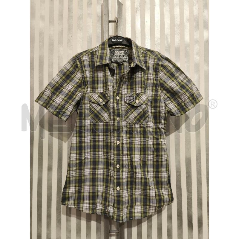CAMICIA UOMO SUPERDRY TARTAN OLIVA BLU BIANCO | Mercatino dell'Usato Campobasso 1