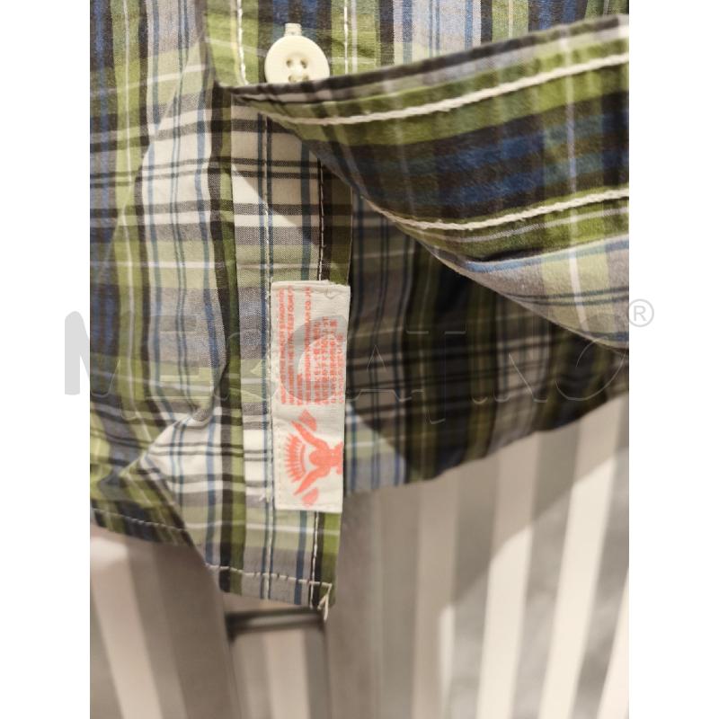 CAMICIA UOMO SUPERDRY TARTAN OLIVA BLU BIANCO | Mercatino dell'Usato Campobasso 4