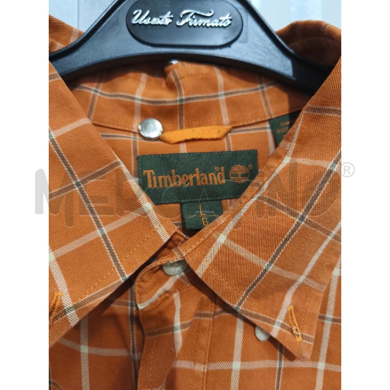 CAMICIA UOMO TIMBERLAND CARAMELLO RETICOLO BIANCO SCURO | Mercatino dell'Usato Campobasso 5