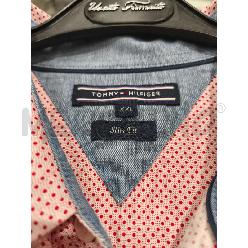 CAMICIA UOMO TOMMY HILFIGER ROSA E ROSSA  | Mercatino dell'Usato Campobasso 5