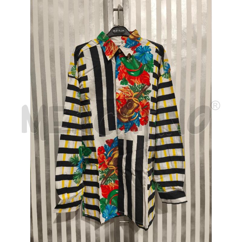 CAMICIA UOMO VERSUS GIANNI VERSACE RIGHE FIORI CHITARRE | Mercatino dell'Usato Campobasso 1