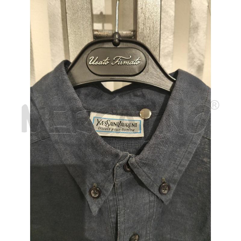 CAMICIA UOMO YVES SAINT LAURENT LINO BLU | Mercatino dell'Usato Campobasso 5