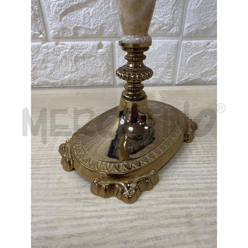 CANDELABRO VINTAGE OTTONE E ONICE | Mercatino dell'Usato Campobasso 4