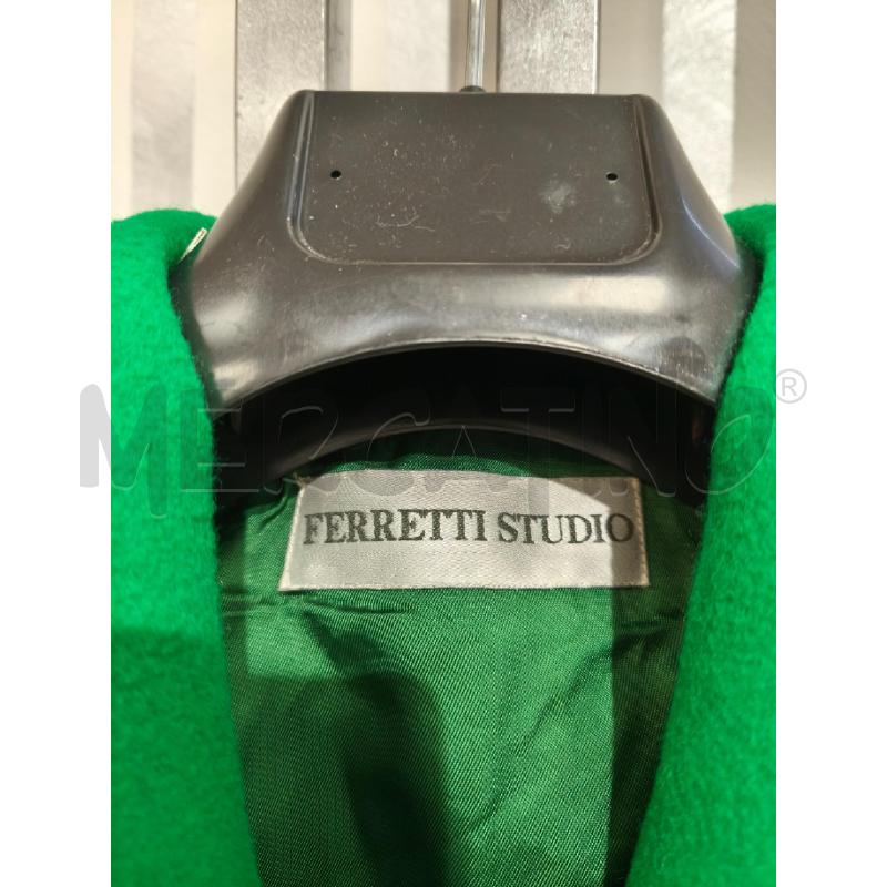 CAPPOTTO DONNA FERRETTI STUDIO VERDE CON ALAMARI | Mercatino dell'Usato Campobasso 2