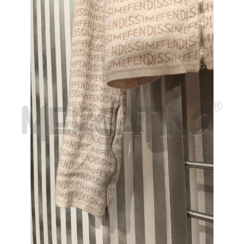 CARDIGAN DONNA FENDISSIME BEIGE SCRITTE | Mercatino dell'Usato Campobasso 4