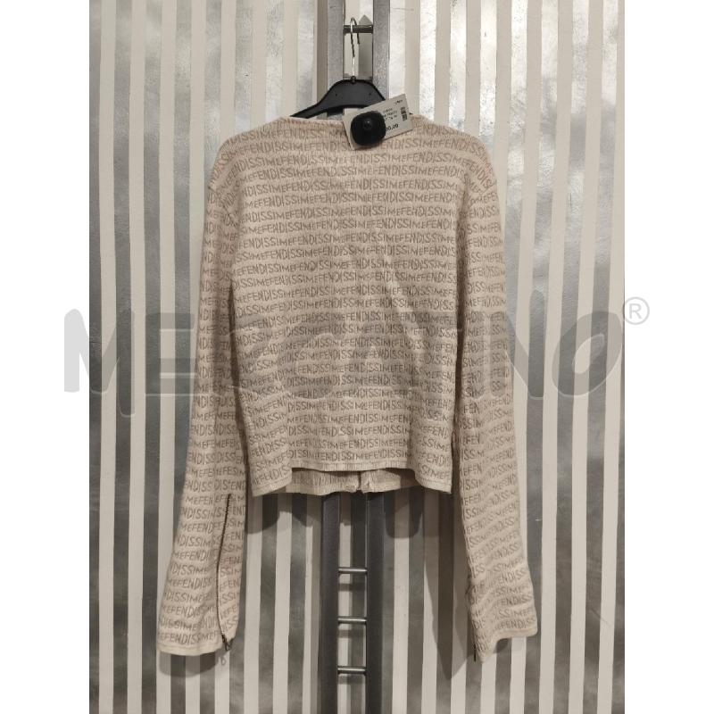 CARDIGAN DONNA FENDISSIME BEIGE SCRITTE | Mercatino dell'Usato Campobasso 5