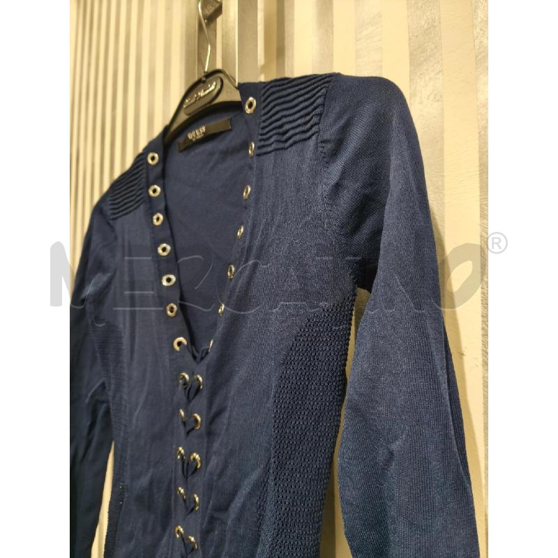 CARDIGAN DONNA GUESS BLU LACCI INCROCI | Mercatino dell'Usato Campobasso 4