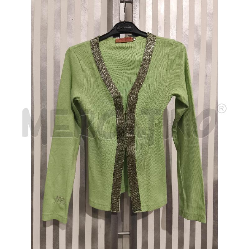 CARDIGAN DONNA MARIELLA BURANI VERDE ERBA PERLINE | Mercatino dell'Usato Campobasso 1