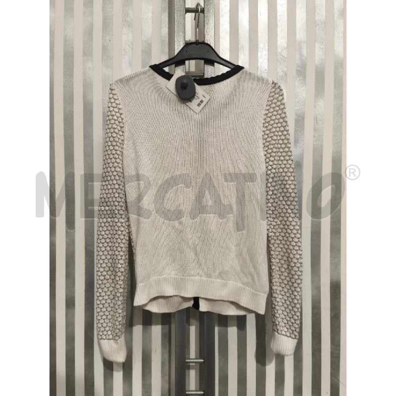 CARDIGAN DONNA PATRIZIA PEPE PANNA BORDI NERI CIONDOLI APETTE | Mercatino dell'Usato Campobasso 4