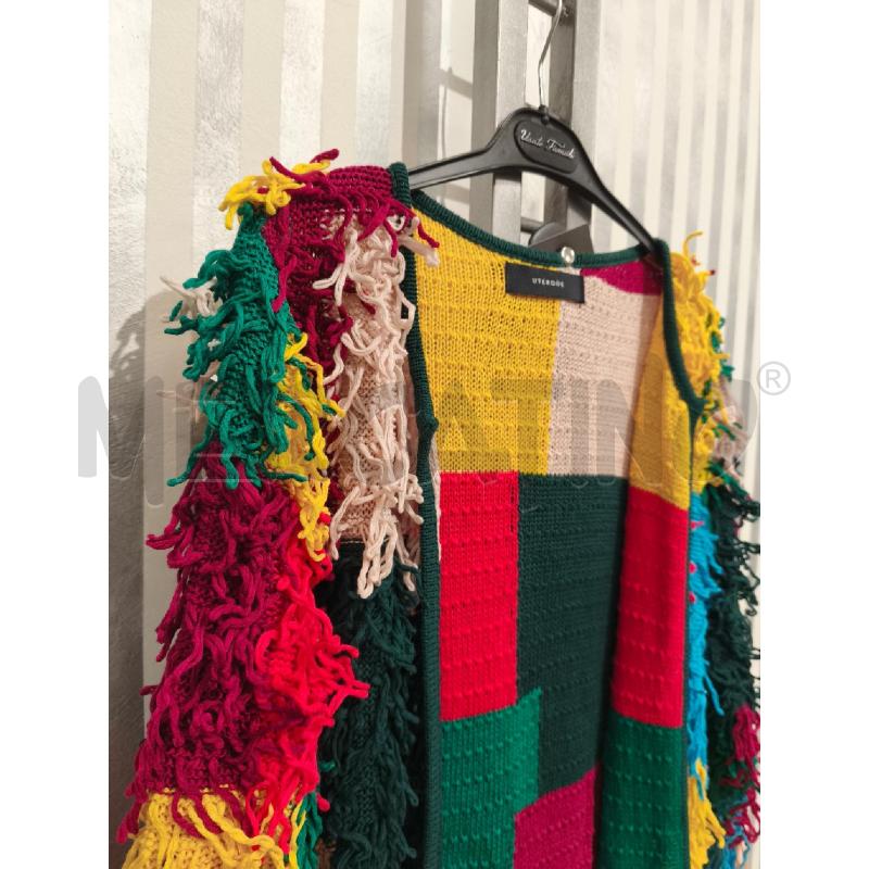 CARDIGAN DONNA UTERQUE COLORATO FRANGE | Mercatino dell'Usato Campobasso 4