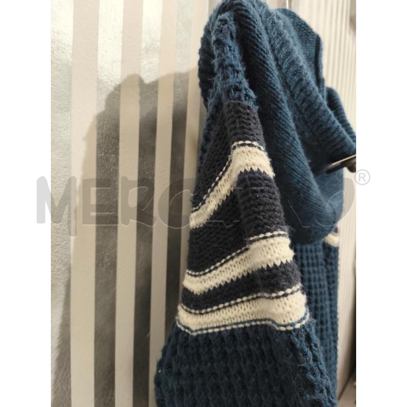 CARDIGAN UOMO GUESS BLU RIGHE BIANCHE CAPPUCCIO | Mercatino dell'Usato Campobasso 5