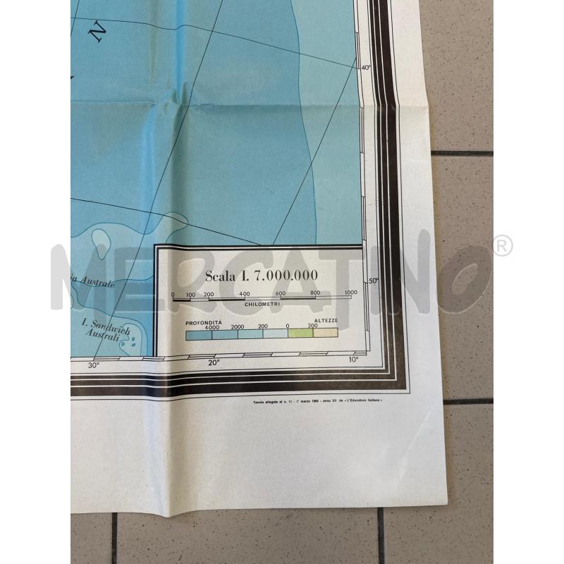 CARTINA AMERICA MERIDIONALE 160X110 CM DIDATTICA | Mercatino dell'Usato Campobasso 2