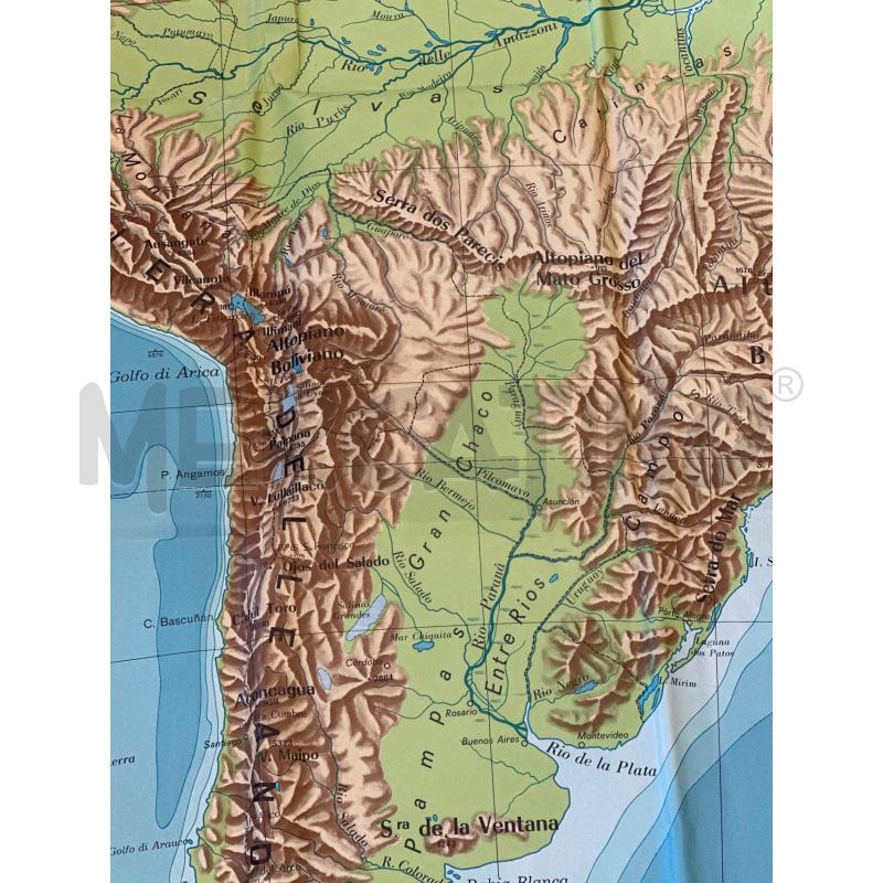 CARTINA AMERICA MERIDIONALE 160X110 CM DIDATTICA | Mercatino dell'Usato Campobasso 4