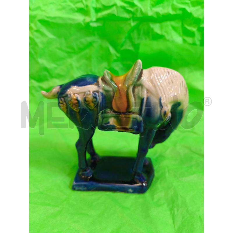 CAVALLO CER BLU VECCHIA CINA 13 CM | Mercatino dell'Usato Campobasso 2