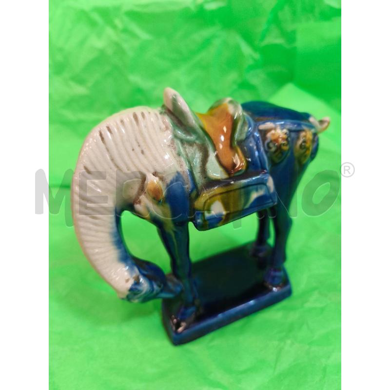 CAVALLO CER BLU VECCHIA CINA 13 CM | Mercatino dell'Usato Campobasso 3