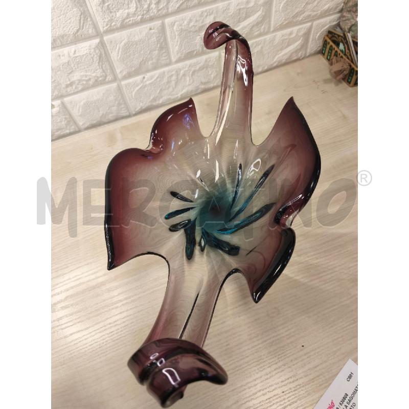 CENTROTAVOLA SAGOMATO MURANO SOFFIATO 45X25X15 | Mercatino dell'Usato Campobasso 4