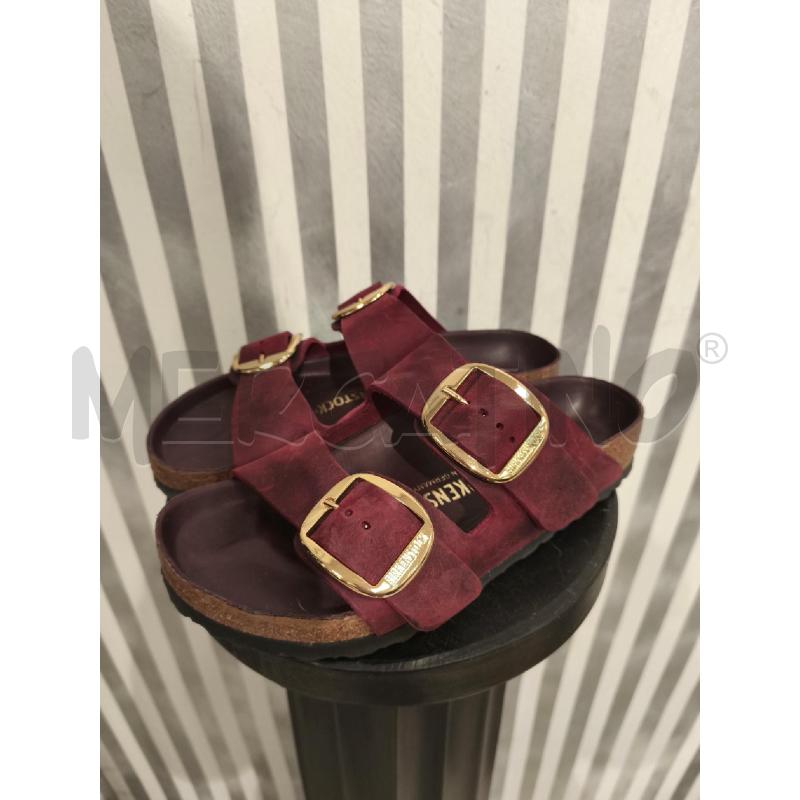 CIABATTE DONNA BIRKENSTOK BORDEAUX E DORATE | Mercatino dell'Usato Campobasso 1
