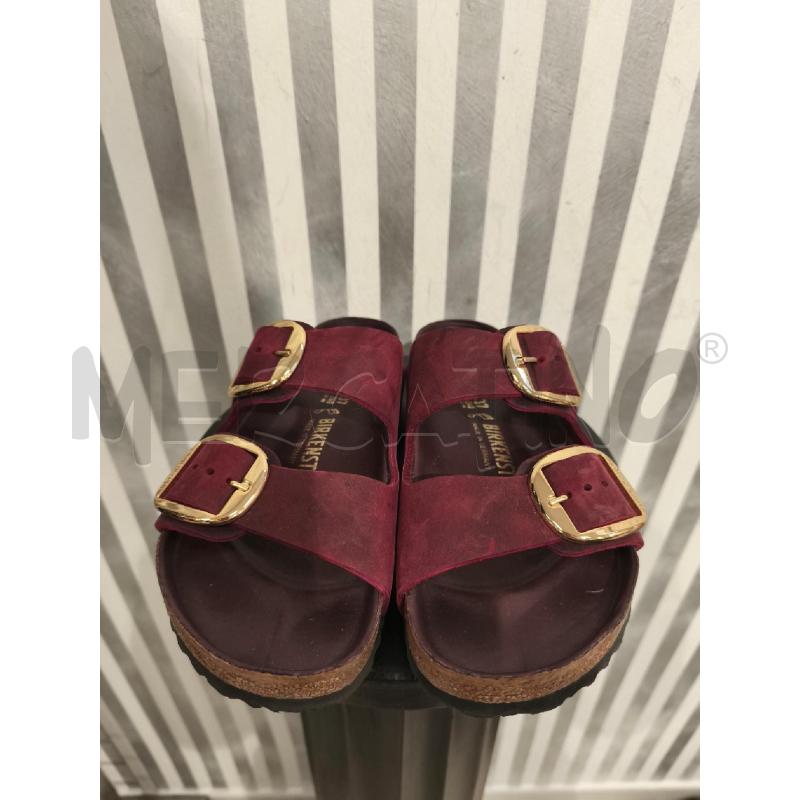CIABATTE DONNA BIRKENSTOK BORDEAUX E DORATE | Mercatino dell'Usato Campobasso 2