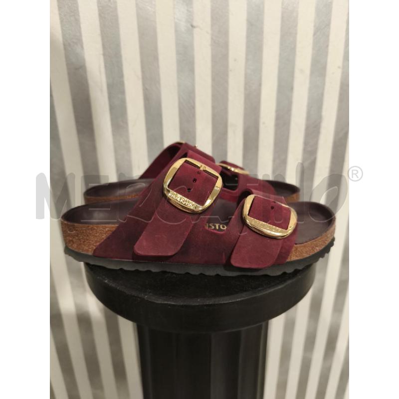 CIABATTE DONNA BIRKENSTOK BORDEAUX E DORATE | Mercatino dell'Usato Campobasso 3