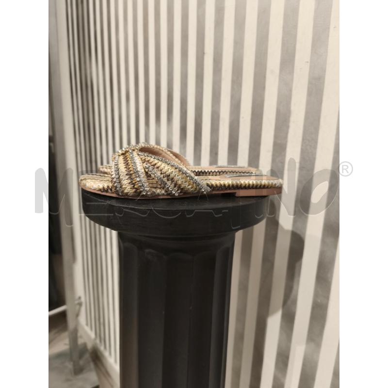 CIABATTE DONNA STEVE MADDEN PAGLIETTA BEIGE STRASS | Mercatino dell'Usato Campobasso 2