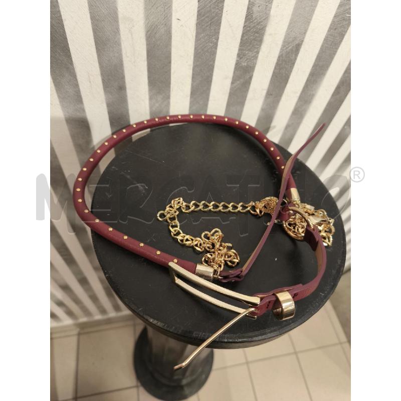 CINTURA DONNA LIU JO ROSA SCURO E DORATA | Mercatino dell'Usato Campobasso 1