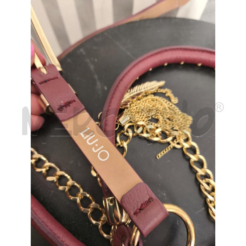 CINTURA DONNA LIU JO ROSA SCURO E DORATA | Mercatino dell'Usato Campobasso 3