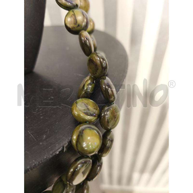 COLLANA 2 FILI SFERE SCHIACCIATE MARRONIKAKI | Mercatino dell'Usato Campobasso 3