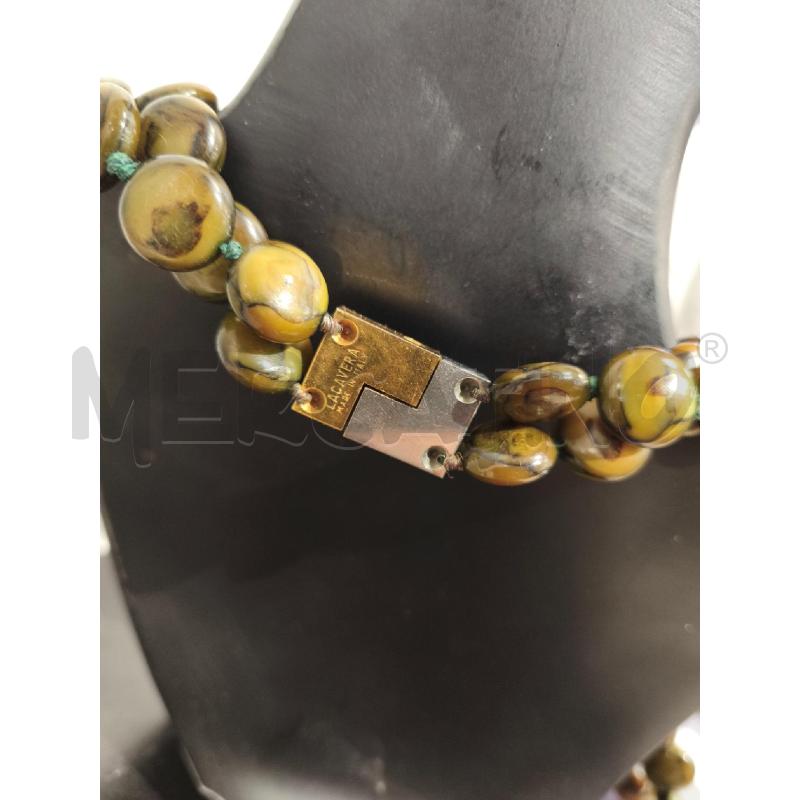 COLLANA 2 FILI SFERE SCHIACCIATE MARRONIKAKI | Mercatino dell'Usato Campobasso 4