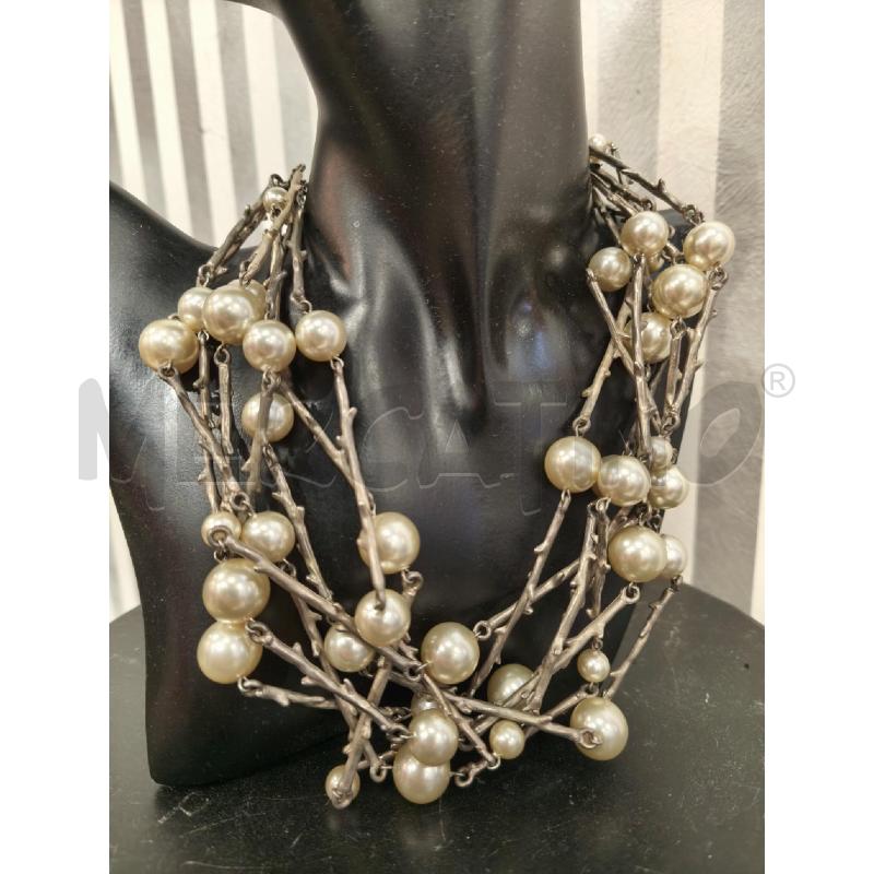 COLLANA BICHE BERE TIP SPINE E TIP PERLE | Mercatino dell'Usato Campobasso 2