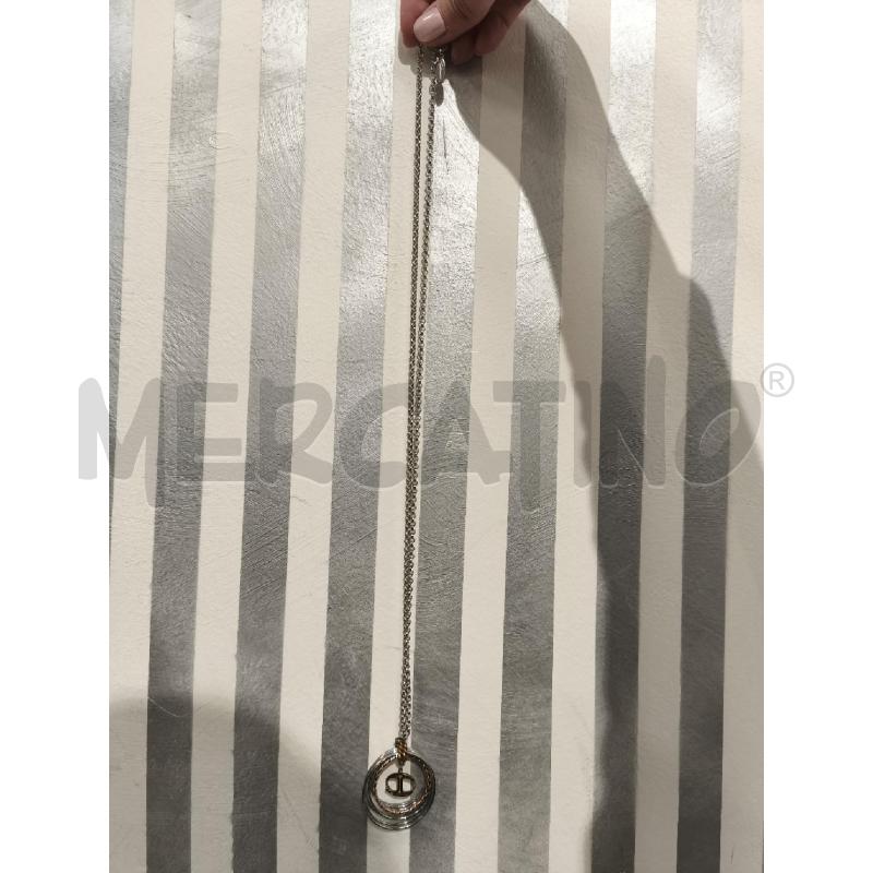 COLLANA JUST CAVALLI SILVER E DORATA CERCHI | Mercatino dell'Usato Campobasso 5