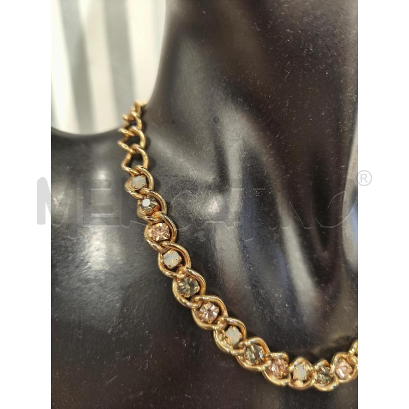 COLLANA KEMIRA GIROCOLLO A CATENA STRASS | Mercatino dell'Usato Campobasso 2