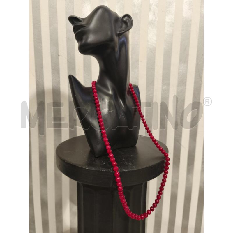 COLLANA PIETRE DURE ROSSE | Mercatino dell'Usato Campobasso 1