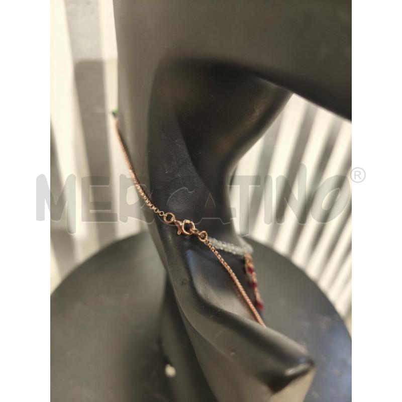 COLLANA SACRAMORE FIRENZE PERLINE TRASPARENTI E BORDEAUX | Mercatino dell'Usato Campobasso 4