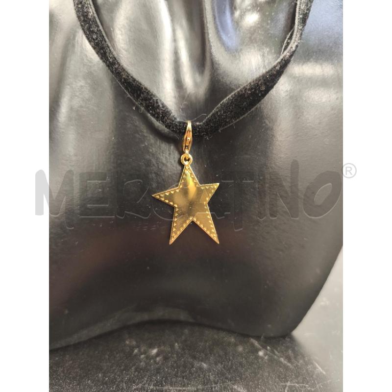COLLANA THOMAS SABO LACCIO NERO STELLA DORATA | Mercatino dell'Usato Campobasso 2