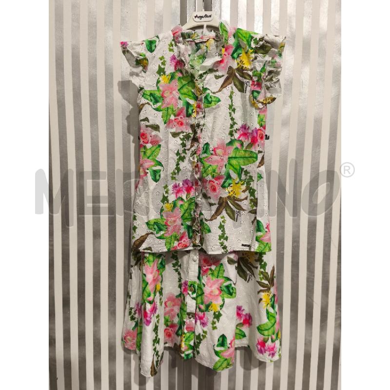 COMPLETO BAMBINA GUESS BIANCO A FIORI TRAFORATO | Mercatino dell'Usato Campobasso 1